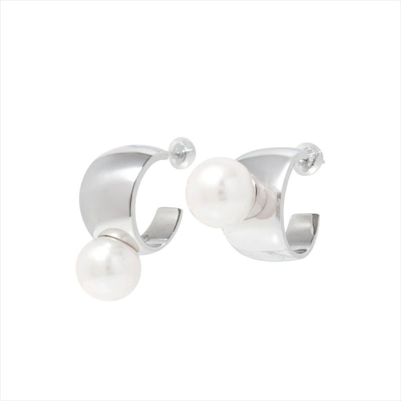 マルレナ マルゴピアス 淡水真珠　11mmUP SV925/K18WG