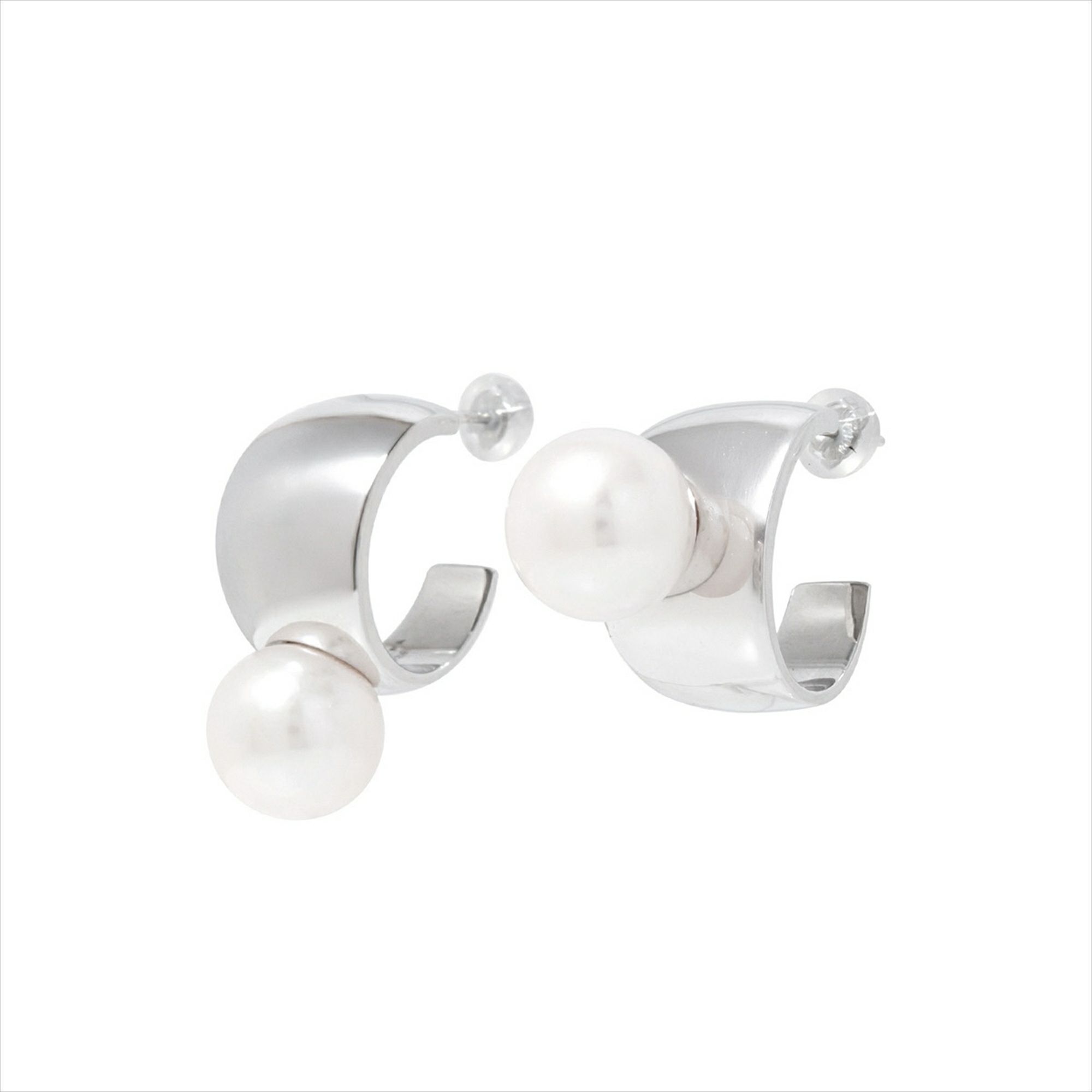 マルレナ マルゴピアス 淡水真珠　11mmUP SV925/K18WG