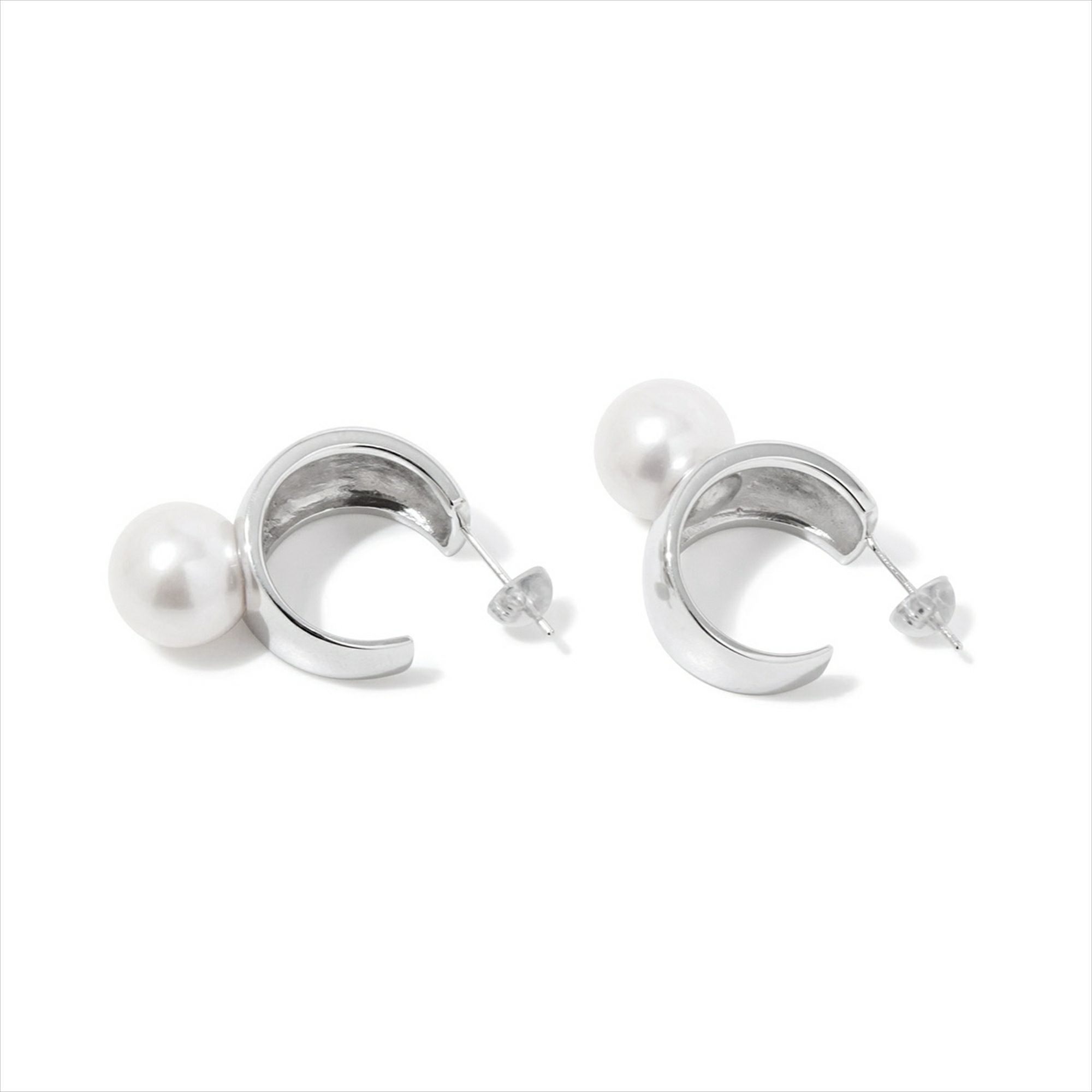 マルレナ マルゴピアス 淡水真珠　11mmUP SV925/K18WG