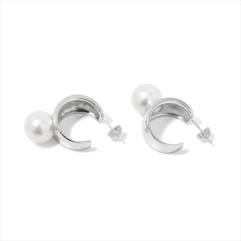 マルレナ マルゴピアス 淡水真珠　11mmUP SV925/K18WG