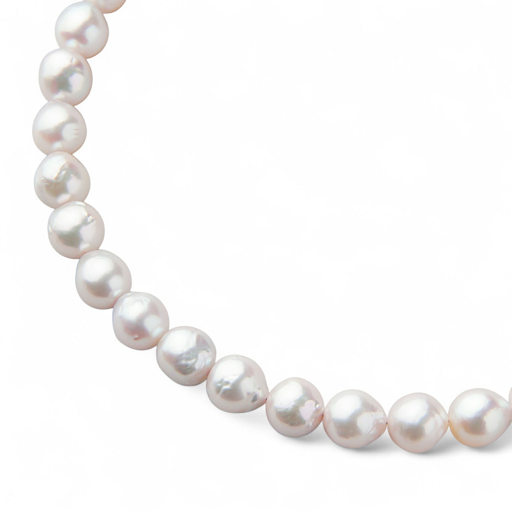 【WEB限定】あこや真珠 バロック ネックレス　7.5-8.0mm SV925 GP