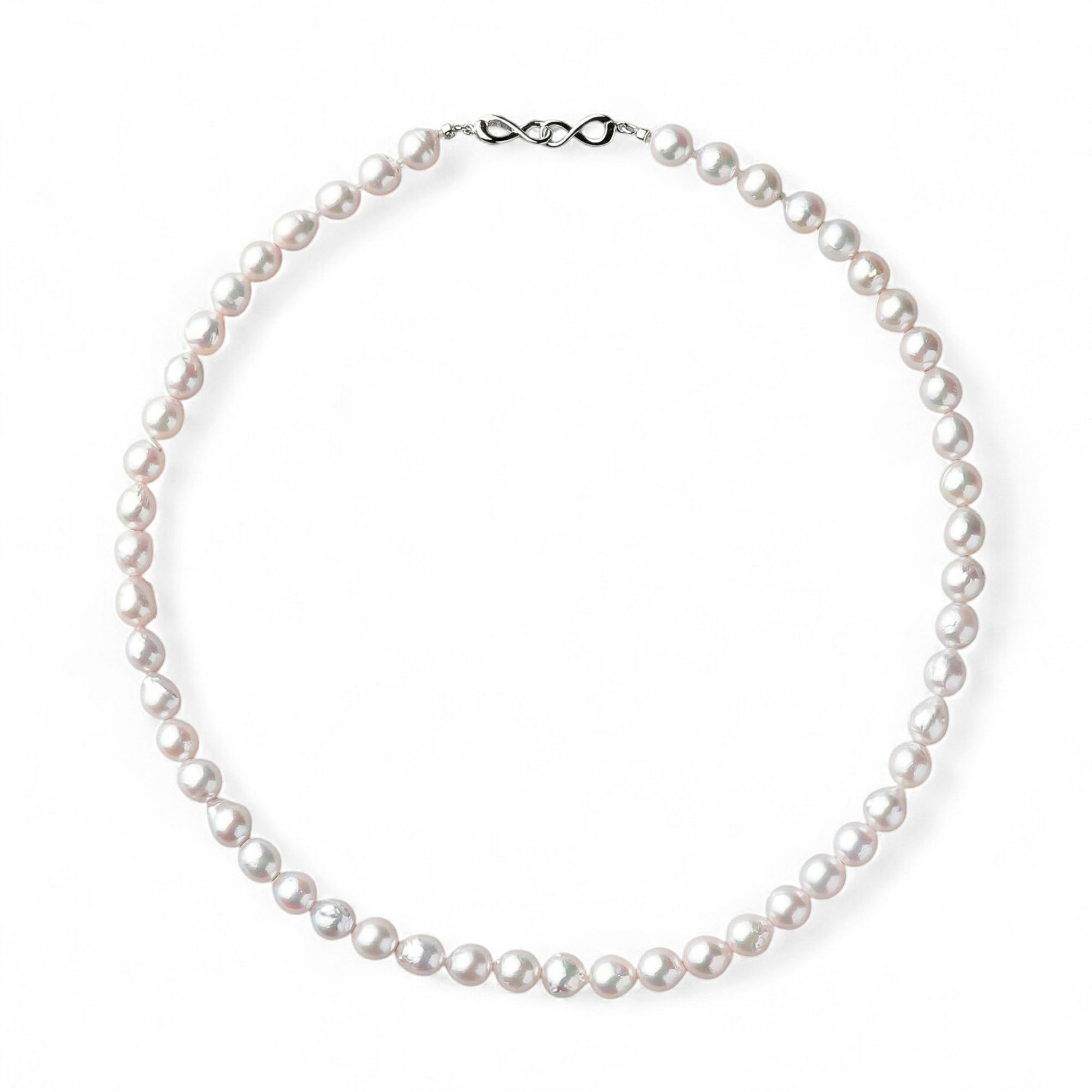 【WEB限定】あこや真珠 バロック ネックレス　7.5-8.0mm SV925