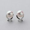 オーロラ花珠 アコヤ真珠 8.7mm ピアス Pt900 8.5-9.0mm