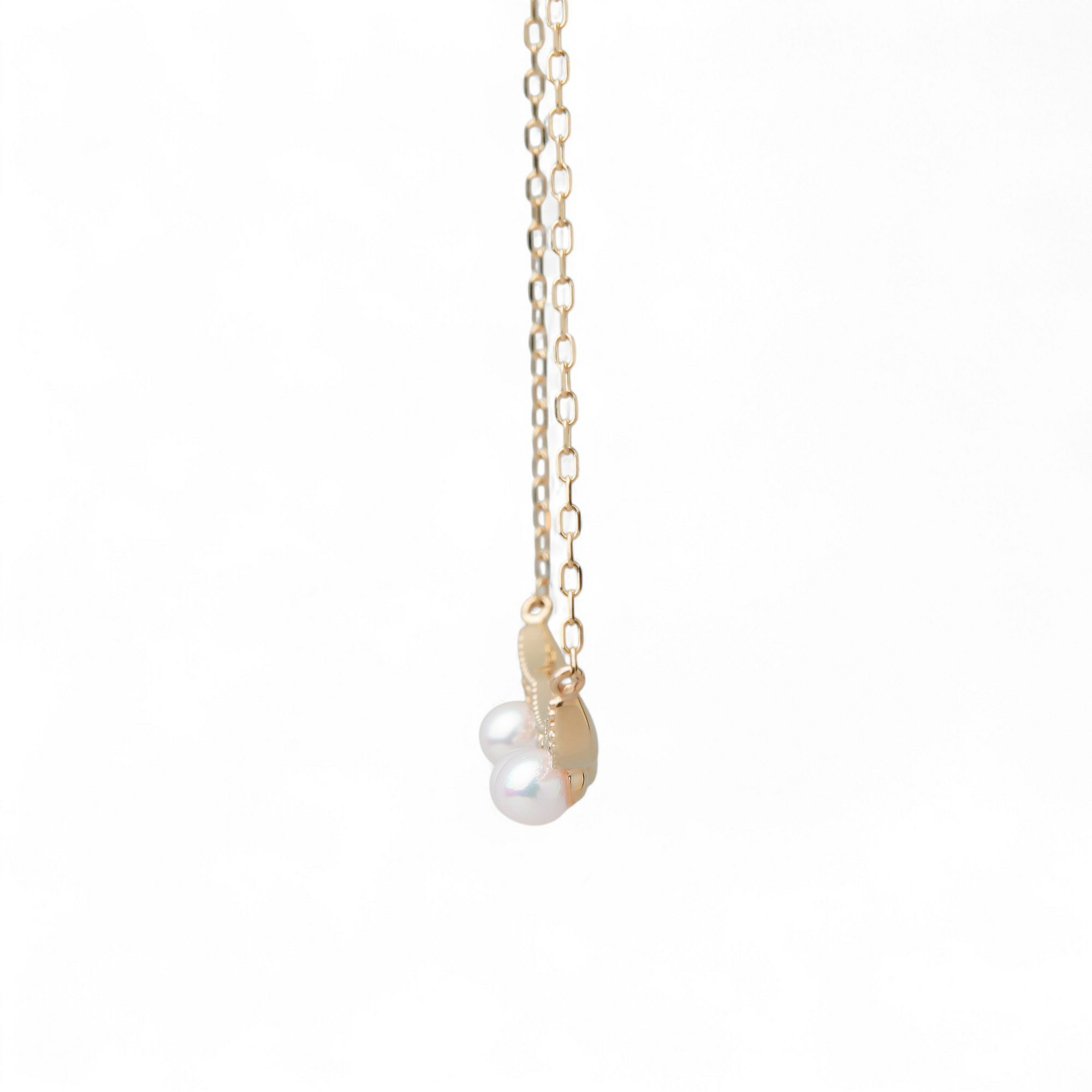 Fleur Eclat あこや真珠 ティアラペンダント 3.0-3.5mm K10YG