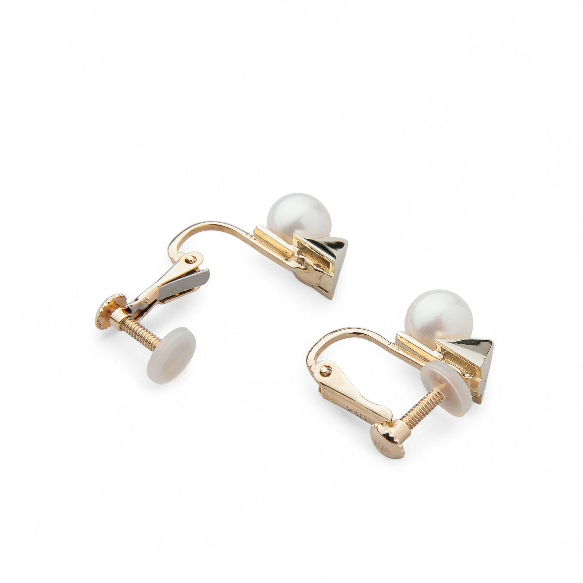 Carina あこや真珠 イヤリング　5.5-6.0mm K10YG