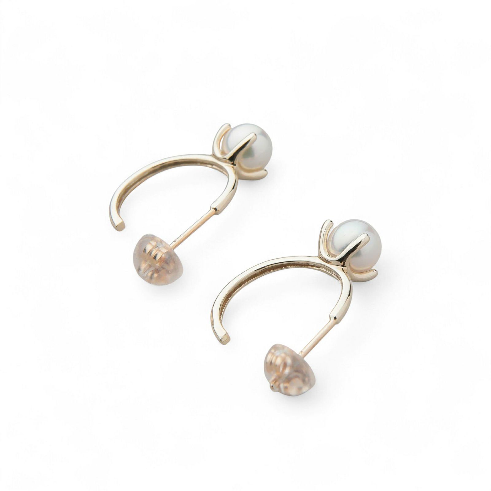 Carina あこや真珠 フープピアス　5.5-6.0mm K10YG