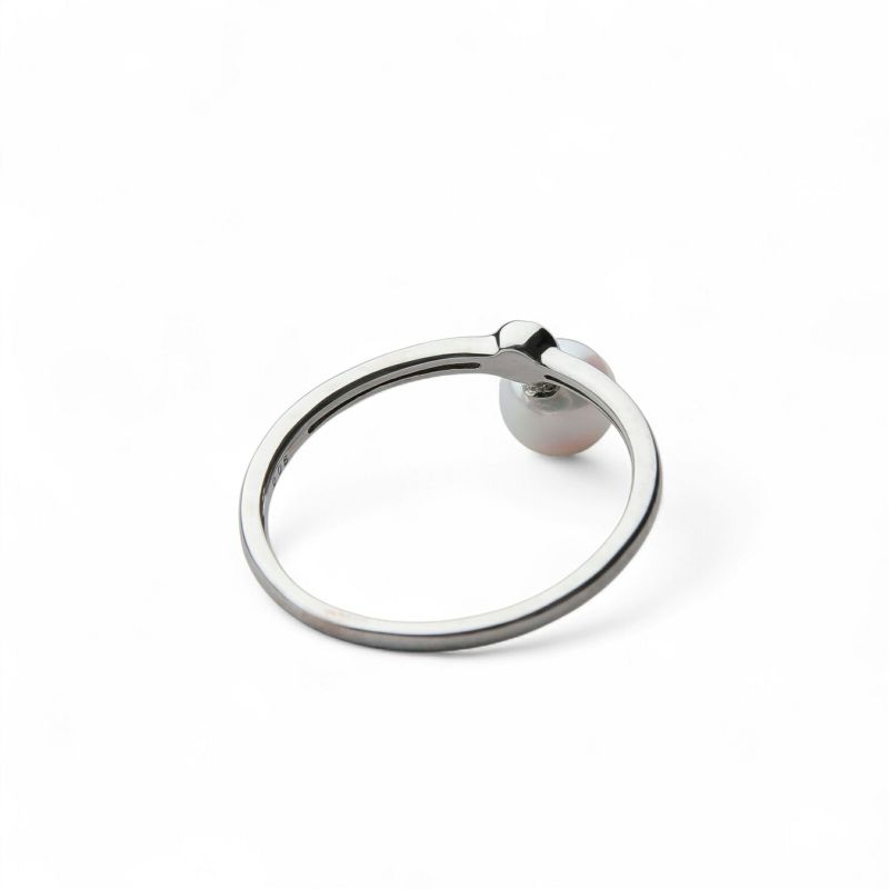 Carina あこや真珠 チャームリング　5.5-6.0mm K10WG