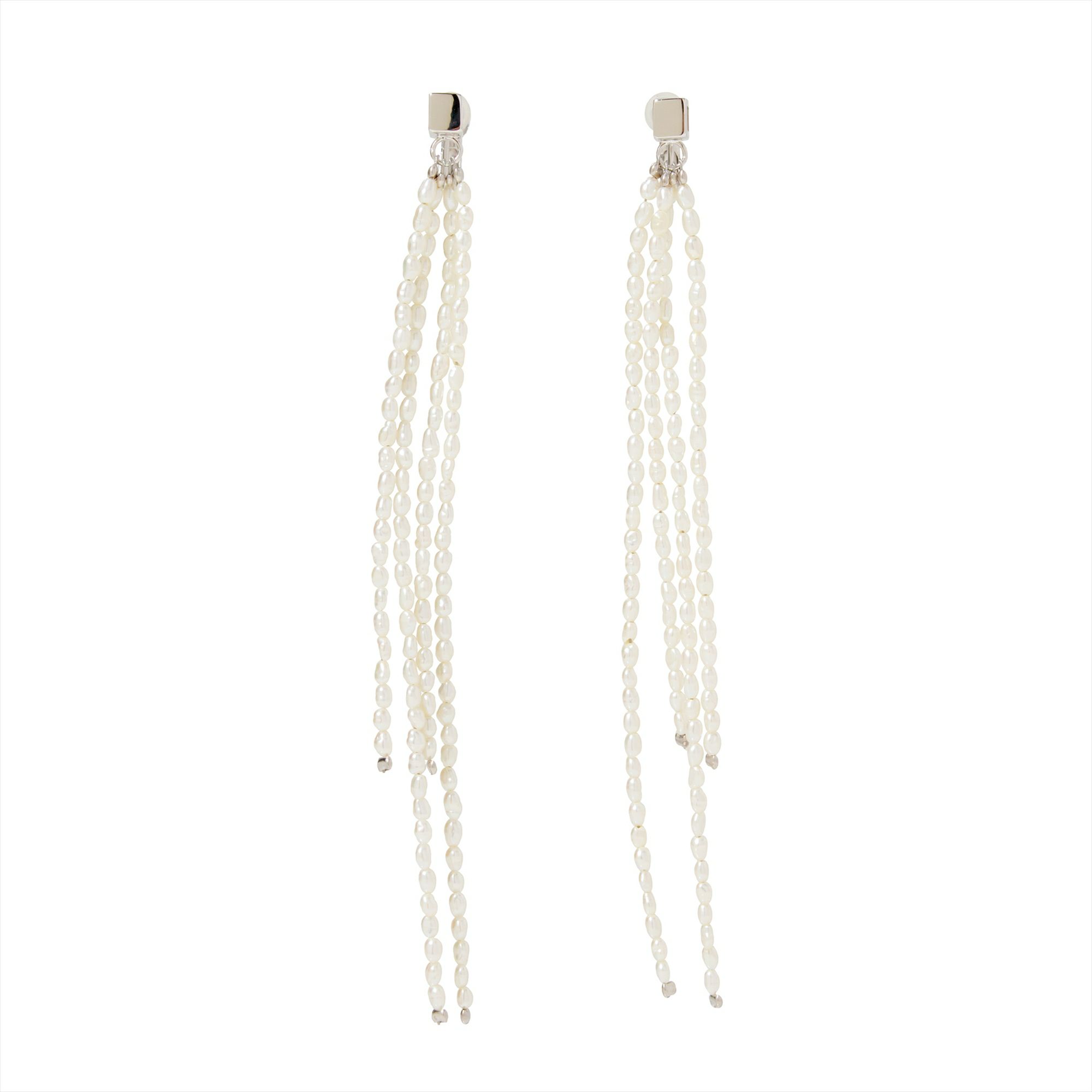 マルレナ キャレフリンジイヤリング　淡水真珠 2.0-2.5mm SV925