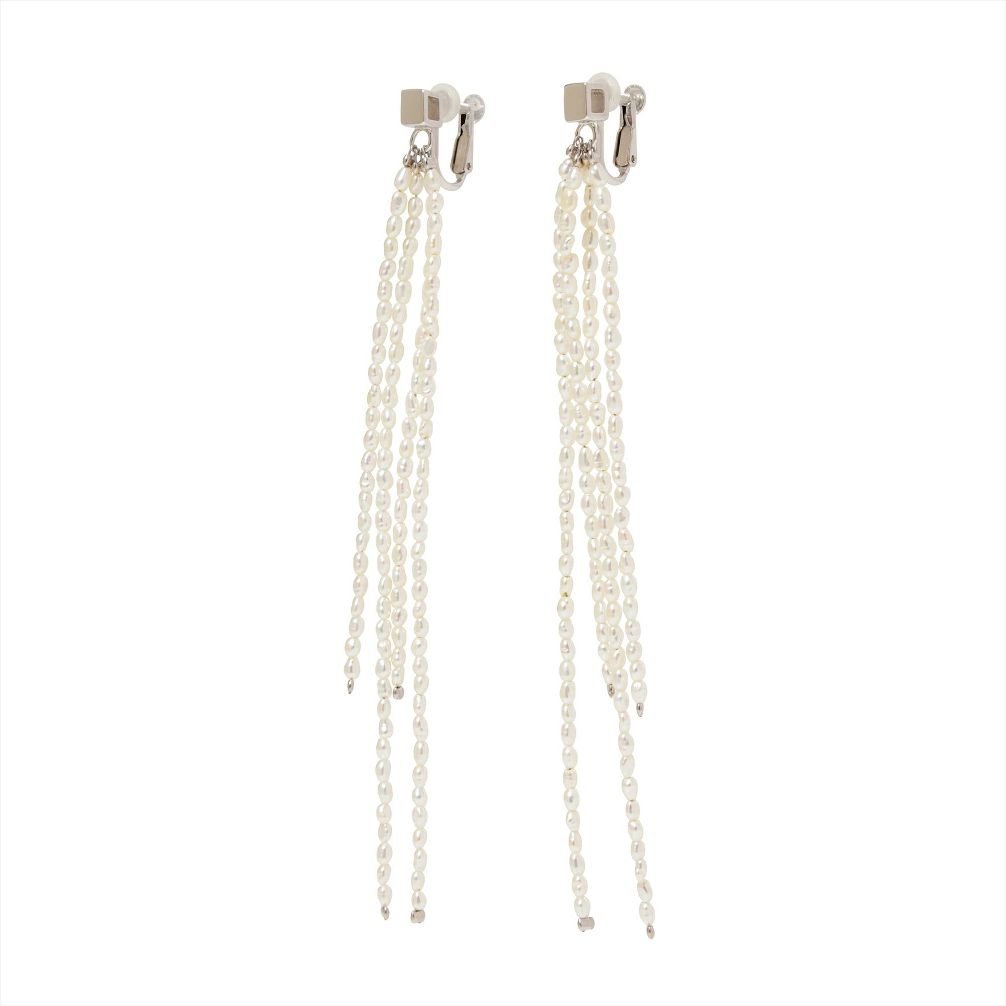 マルレナ キャレフリンジイヤリング　淡水真珠 2.0-2.5mm SV925