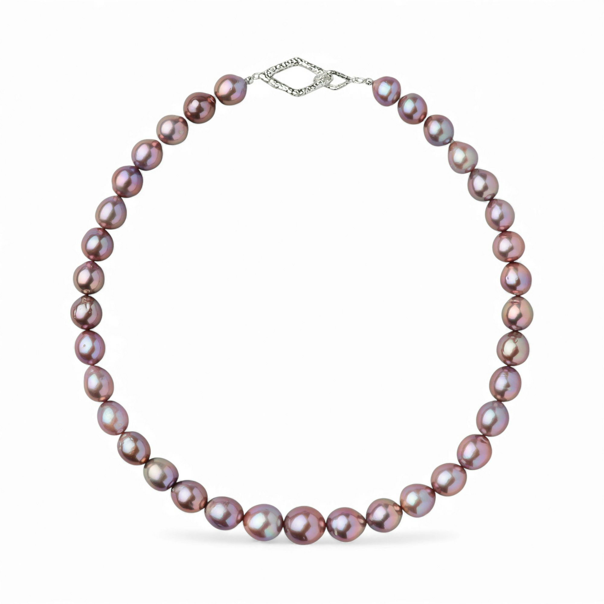 plumberry 淡水真珠 ネックレス　10-13mm マルチカラー