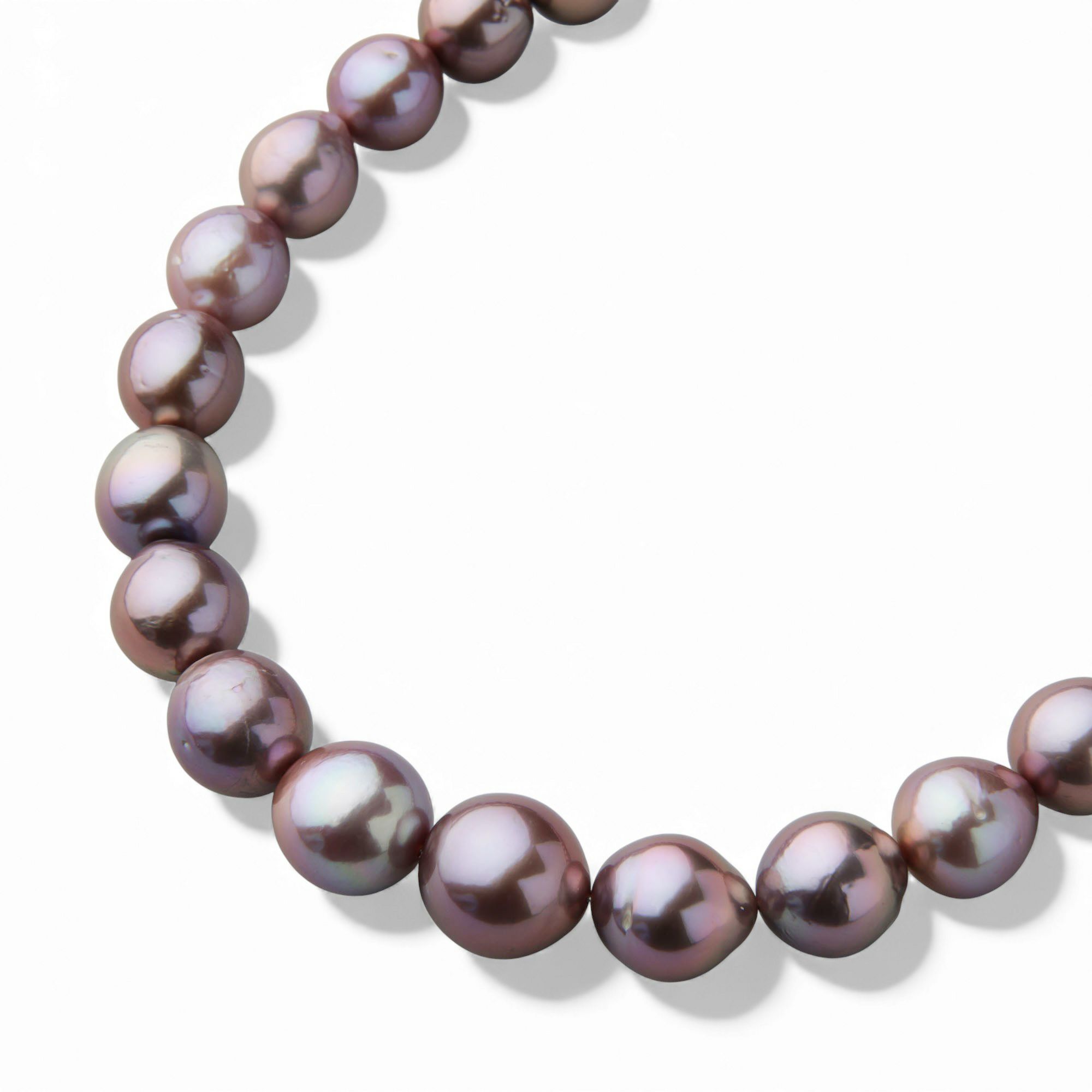 plumberry 淡水真珠 ネックレス　10-13mm マルチカラー