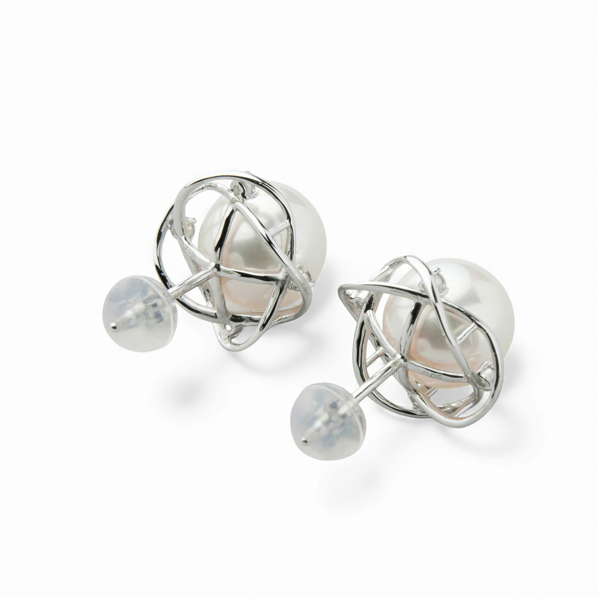 LUXE あこや真珠 ピアス　8.5-9.0mm PT900/K18YG