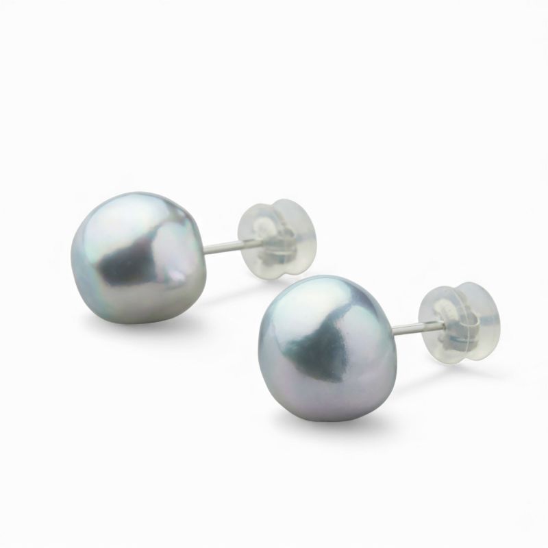 breeze 無調色 あこや真珠 ピアス 11.0-11.5mm PT900