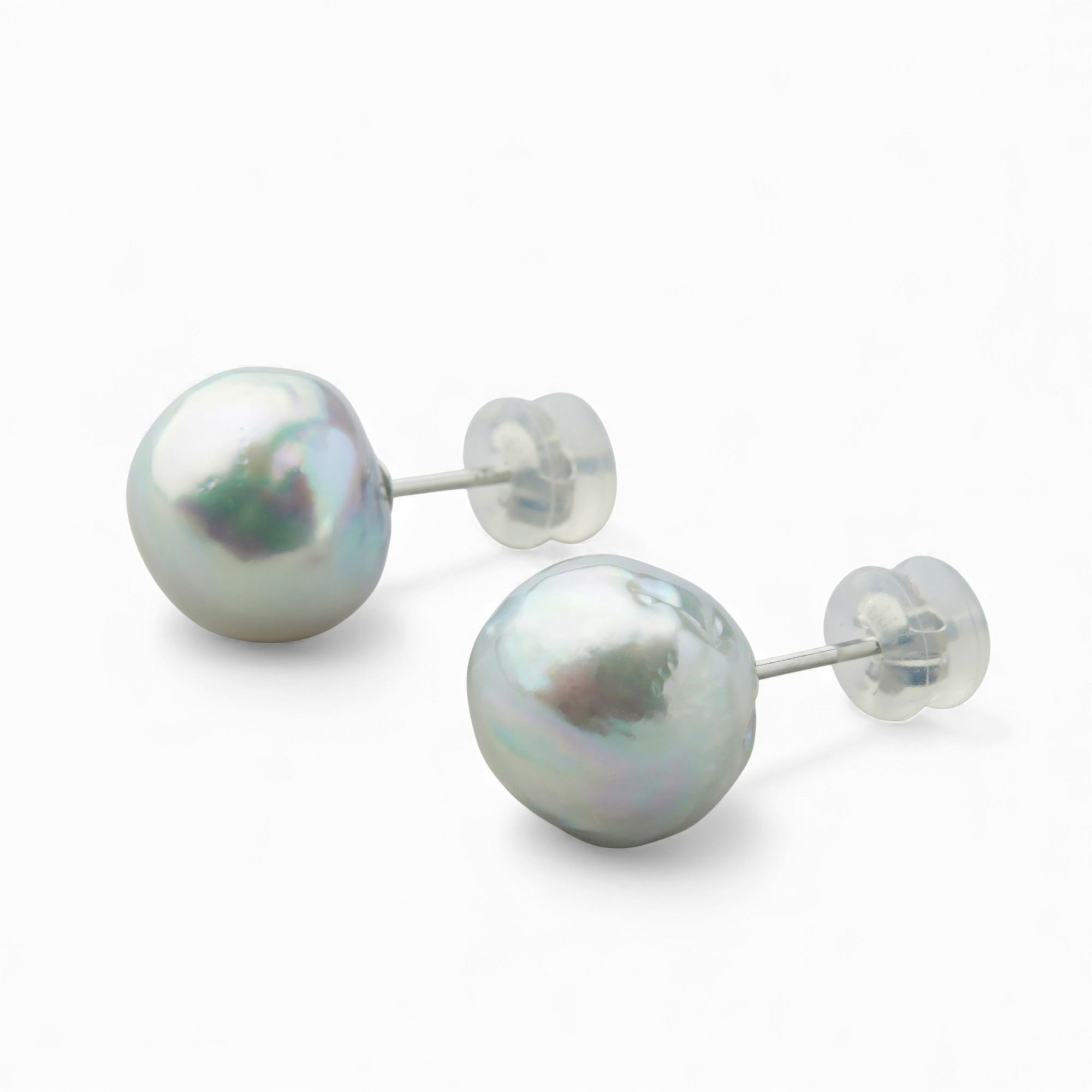 breeze 無調色 あこや真珠 ピアス 11.0-11.5mm PT900
