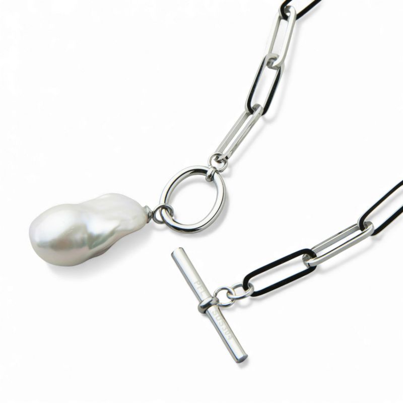 【WEB限定】Unique+ 淡水真珠 チェーンブレスレット　11mmUP SUS316L