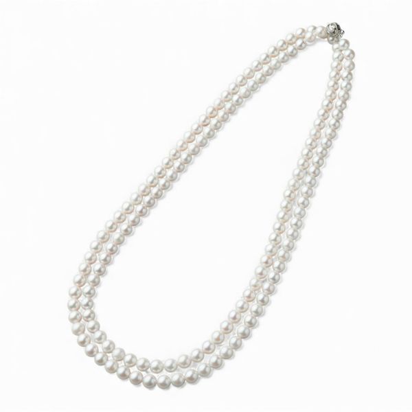 極美品　あこや本真珠　ロングネックレス　長さ120㎝　大きさ5.1㎜～5.2㎜ 6.5mmアコヤ真珠120cmロングネックレス | Moon Label - 大月真珠