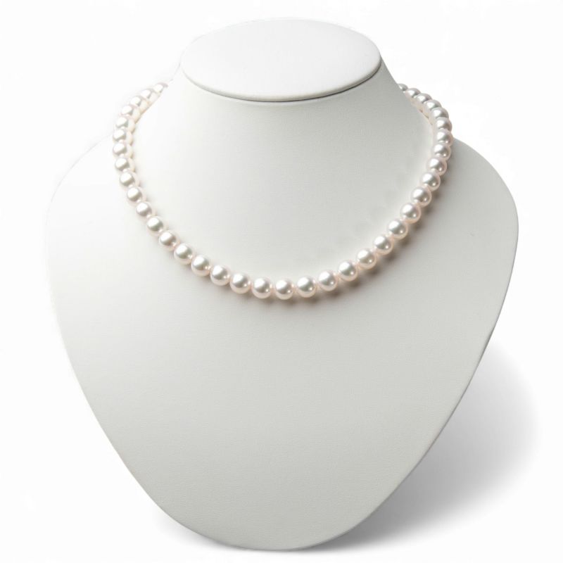 GIA鑑定書付- あこや花珠真珠 ネックレス 8.5-9.0mm [WSP] | 8.0-9.0mm