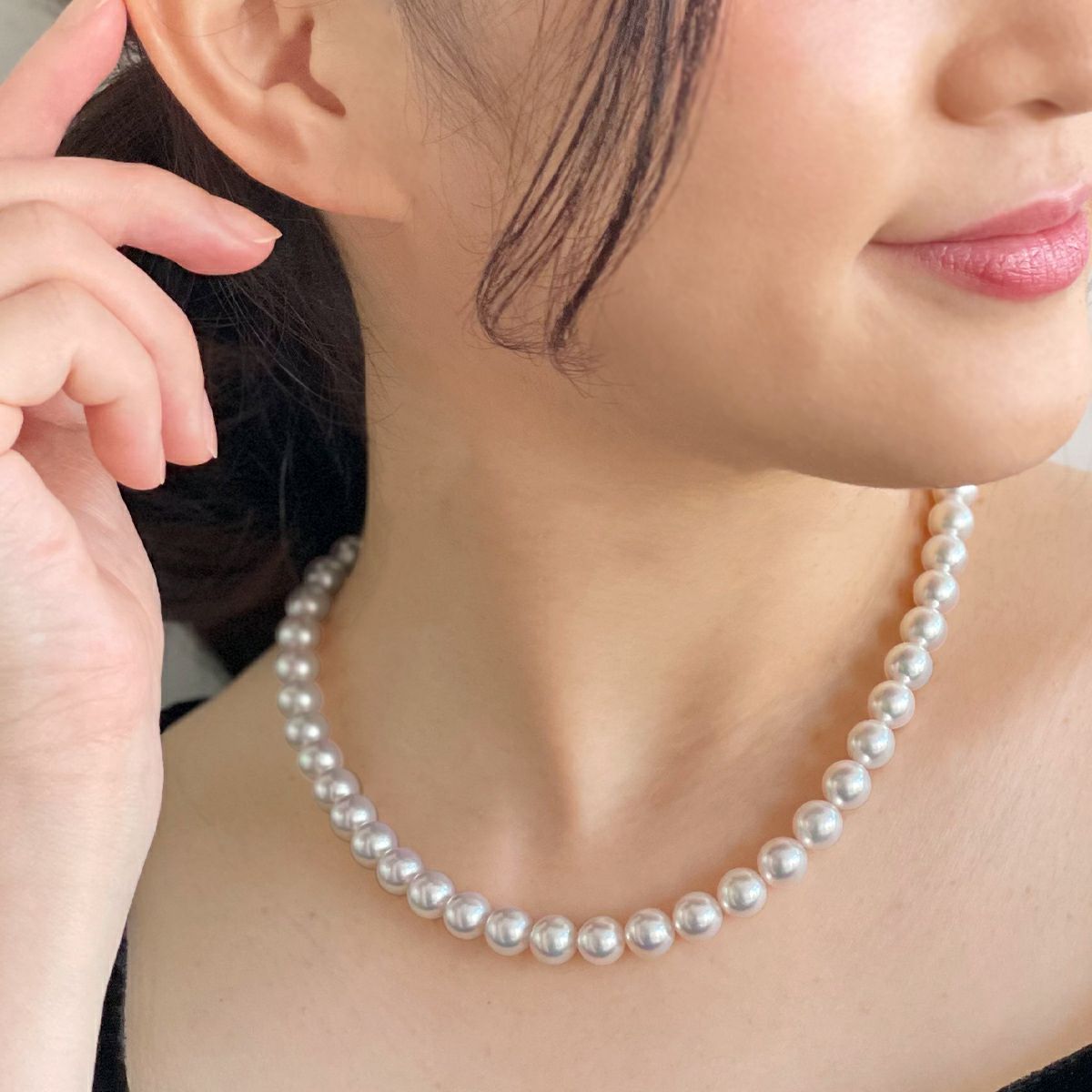 -GIA鑑定書付- あこや花珠真珠 ネックレス　8.5-9.0mm [WSP]