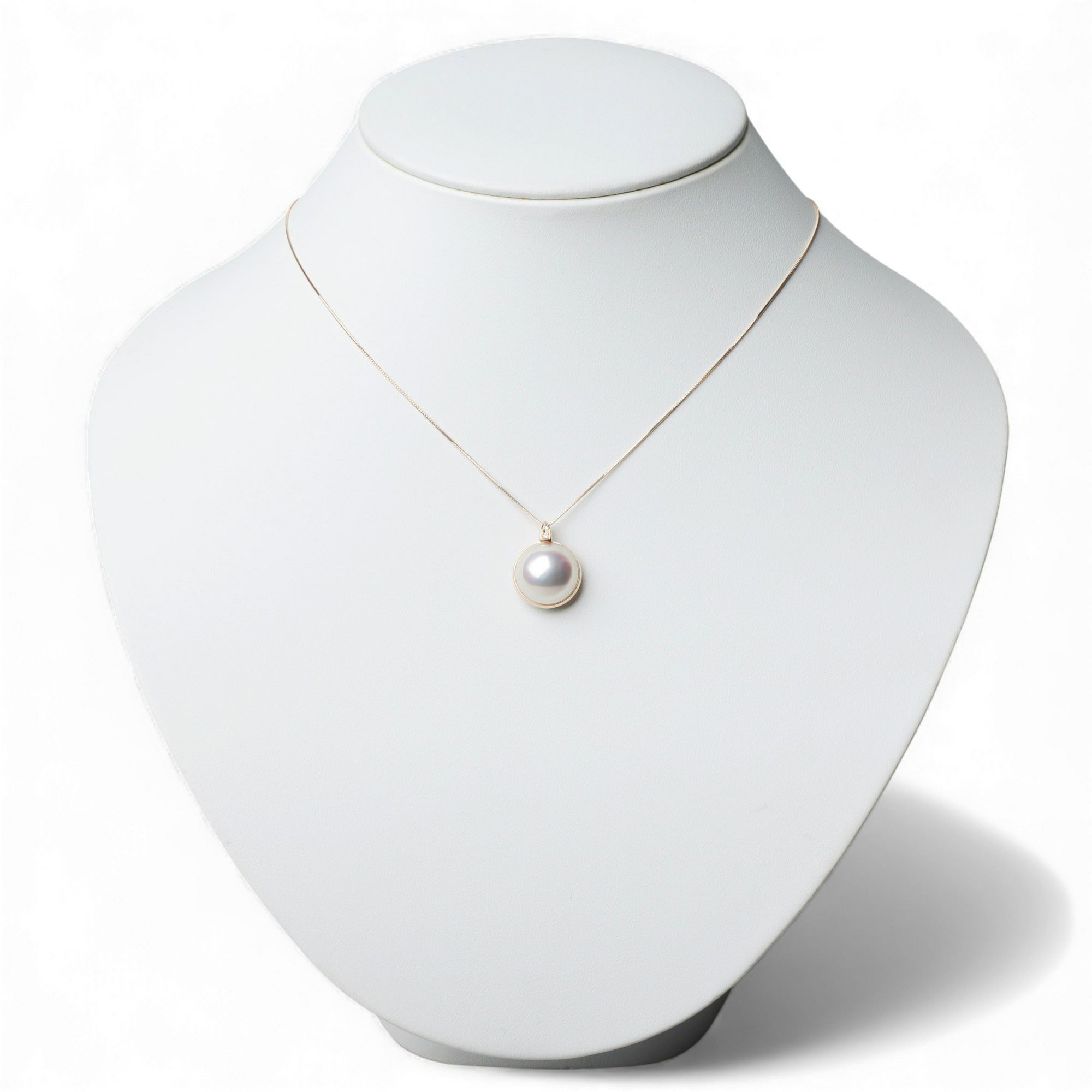 マベ真珠 ペンダントトップ　13mmUP K18YG [WSP]