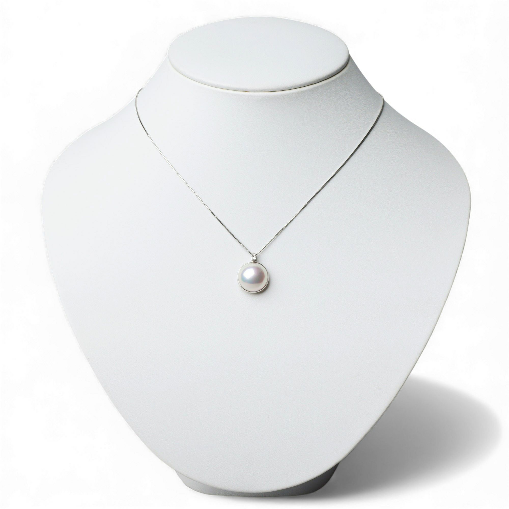 マベ真珠 ペンダントトップ　13mmUP PT900 [WSP]