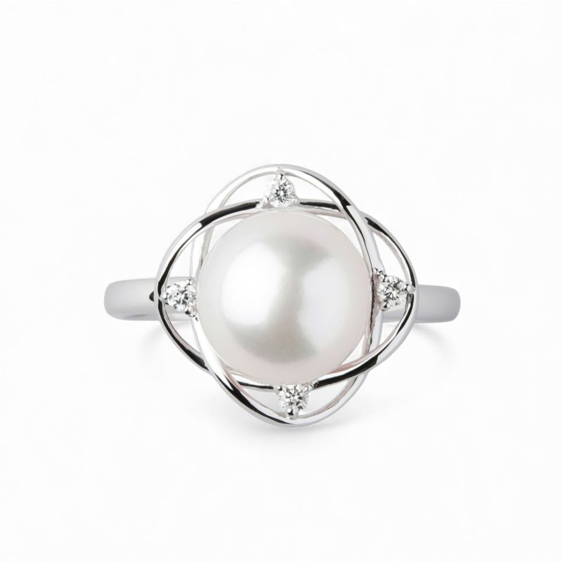 LUXE あこや真珠 リング　8.5-9.0mm PT900