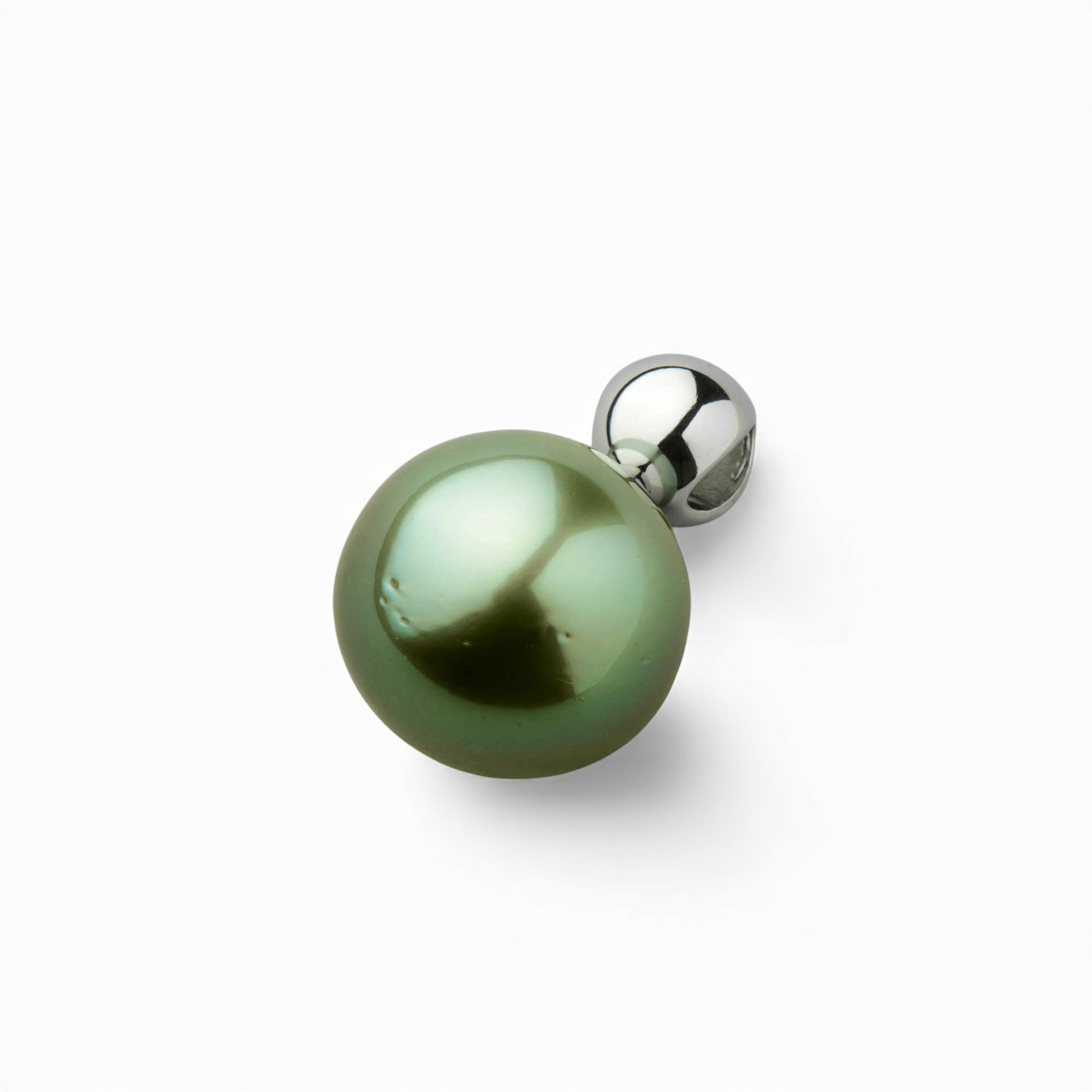 【WEB限定】Pistachio タヒチ黒蝶真珠 チョーカー　11mmUP SUS316L