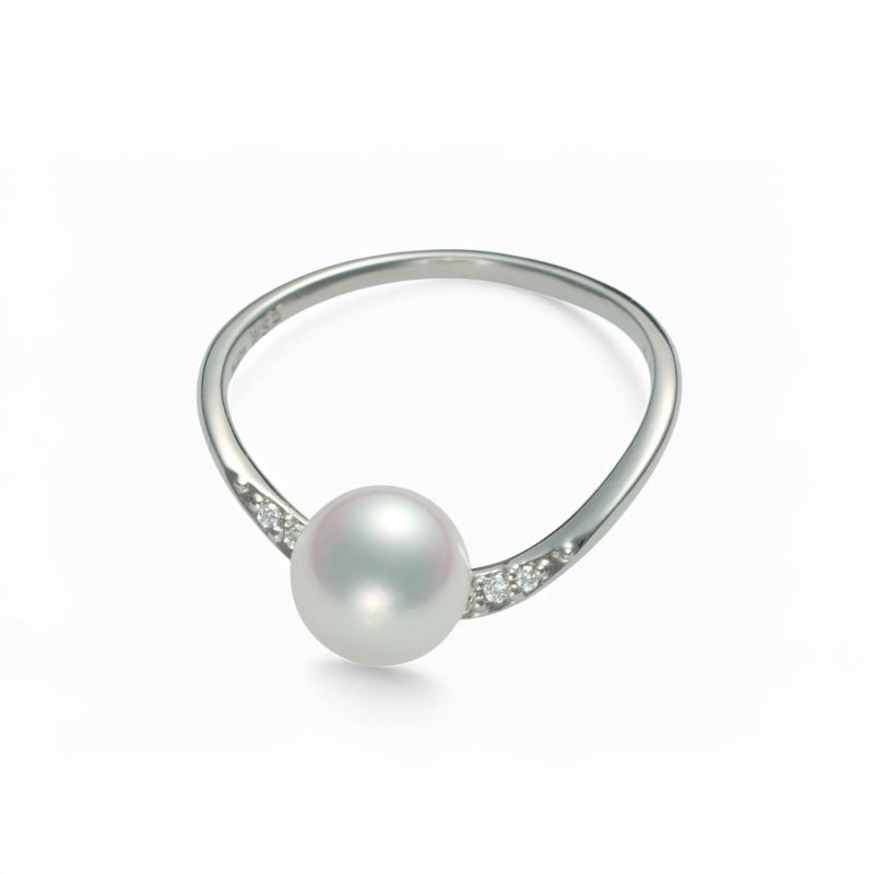 三日月 パールリング PT900 [WSP]