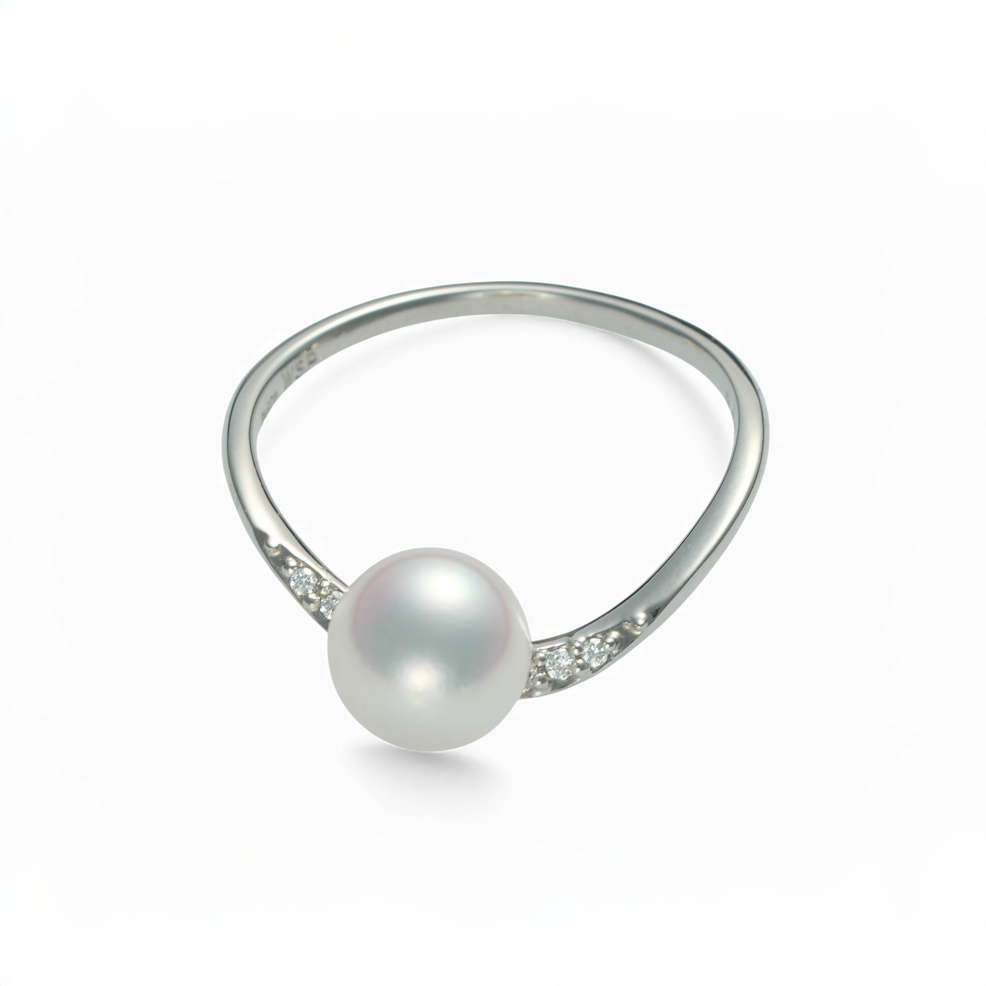 三日月 パールリング PT900 [WSP]