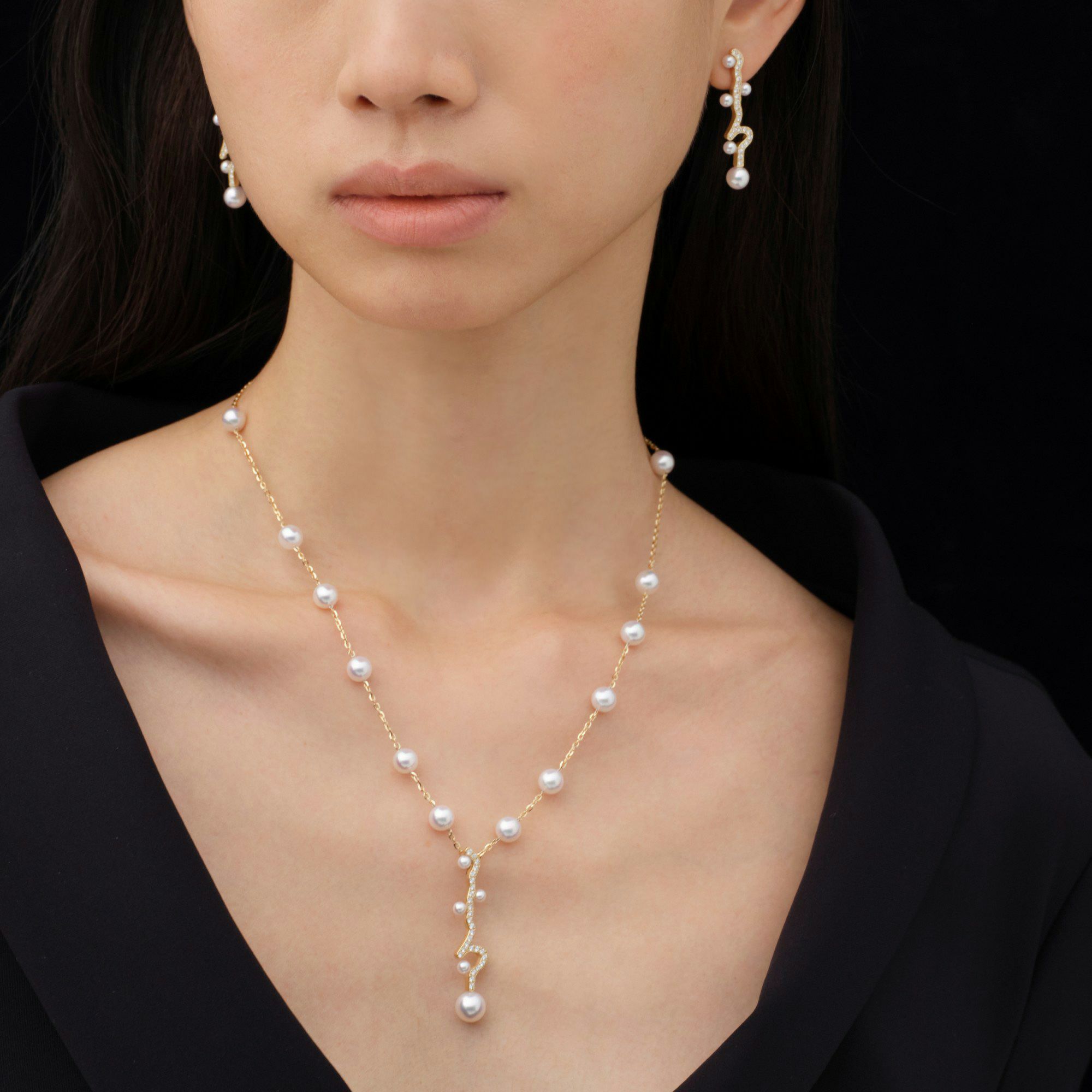 KOKORO　ステーションパールネックレス [WSP]