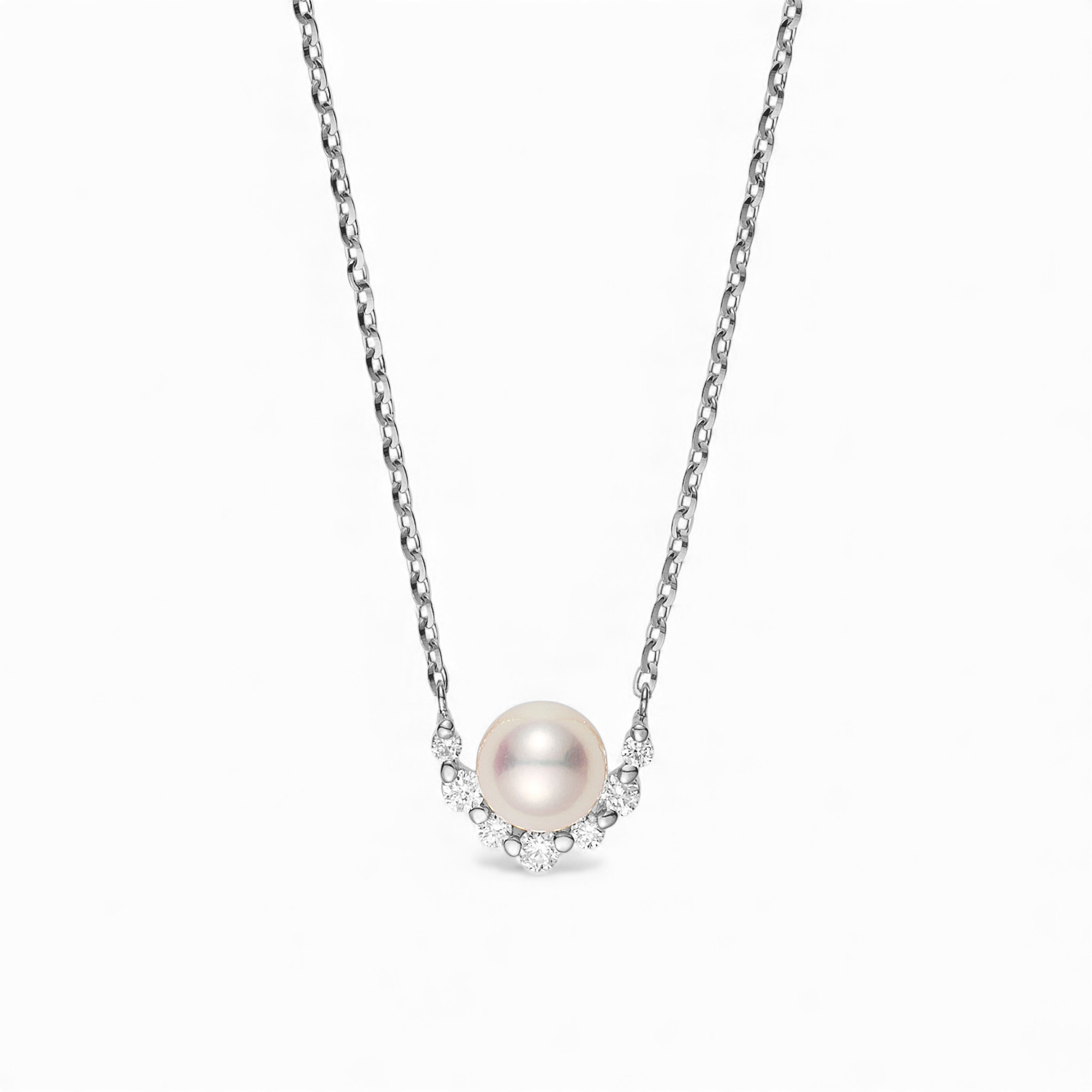 パールとりまき ペンダント PT900/850 [WSP]