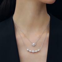 パールとりまき ペンダント PT900/850 [WSP] | あこや真珠ペンダント