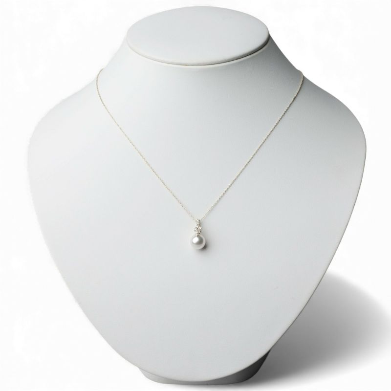 オーロラ花珠真珠 ペンダント 8.5-9.0mm K18YG [WSP] | 花珠真珠ペンダント