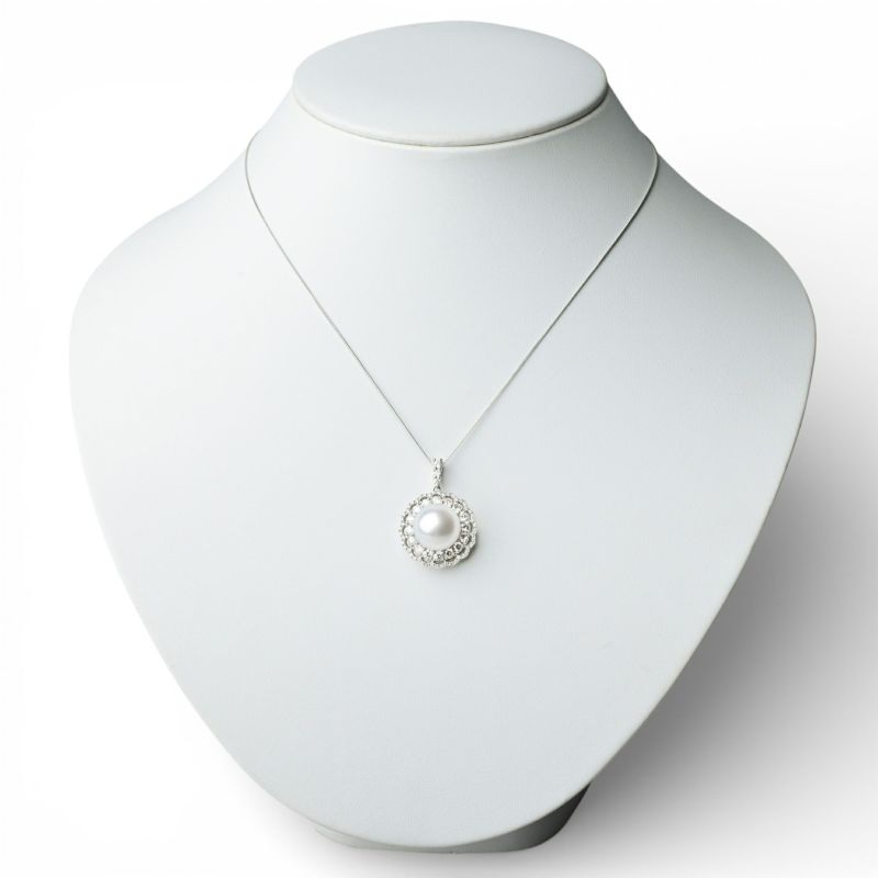 南洋白蝶真珠 ペンダントトップ　12mmUP PT900 オーロラフェニックス鑑別 [WSP]